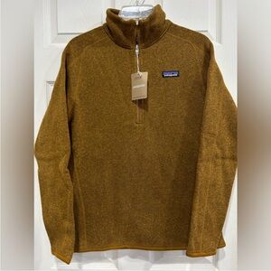 Patagonia Women's Medium Better Sweater 1/4-Zip Raptor Brown NWT Jacket